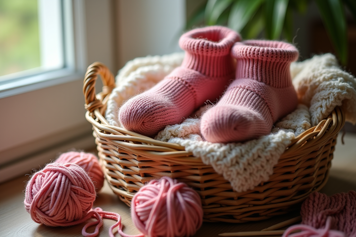 chaussettes tricotées