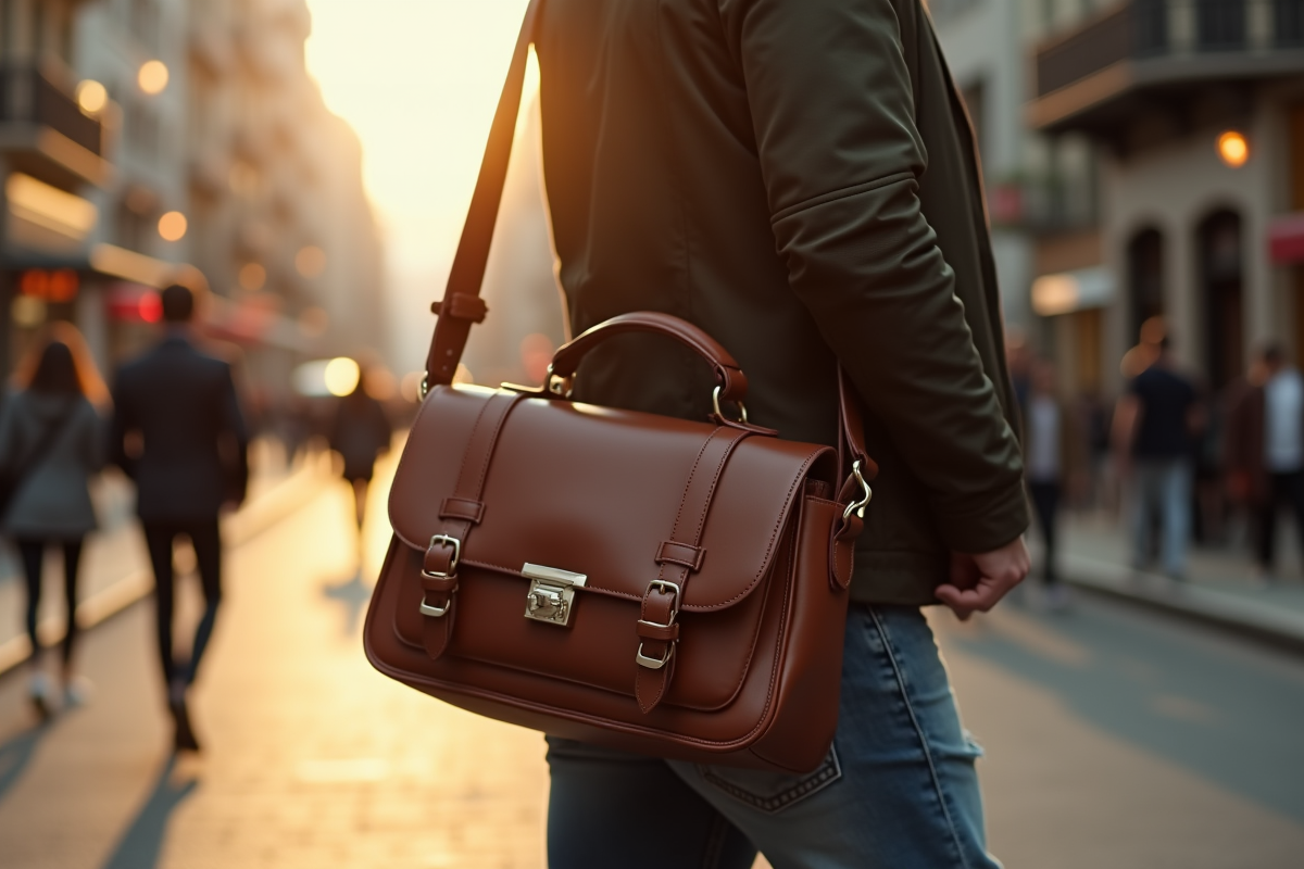 Sac Paul Marius porté lors d